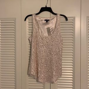 American Eagle Sleeveless Pink Sequin Top NWT